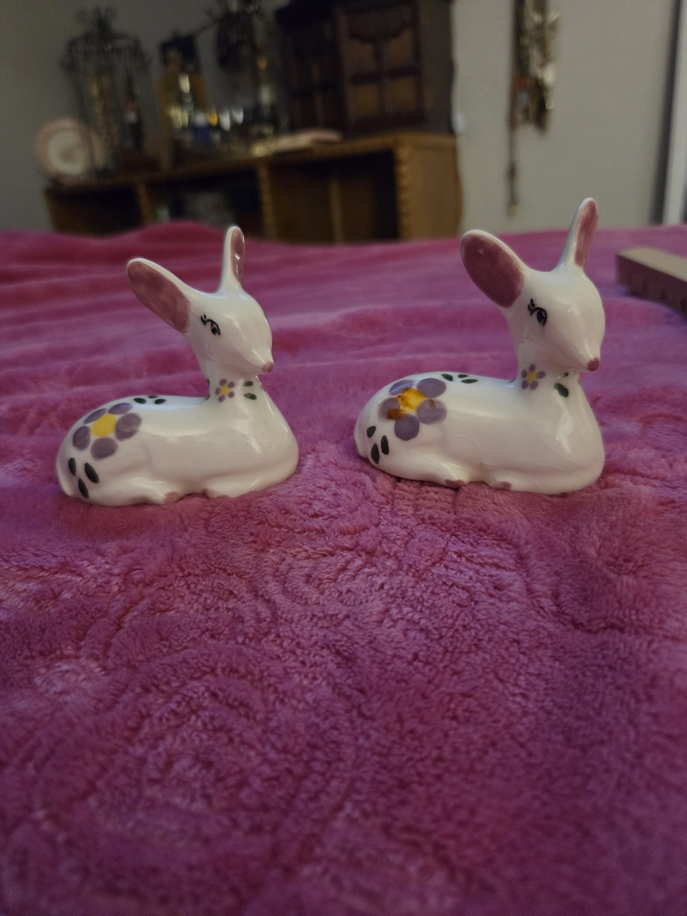 Set Of Vintage MCM Fawn Salt And Pepper Shakers